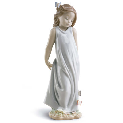 Lladro A Romp in the Garden Girl Figurine | Wayfair